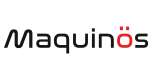 Logo Maquinos – merek perlengkapan kafe profesional dengan desain modern dan fungsional