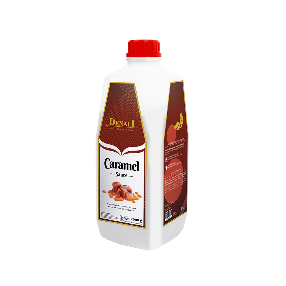 topping caramel untuk kafe, caramel sauce premium, rekomendasi saus dessert, bahan minuman profesional