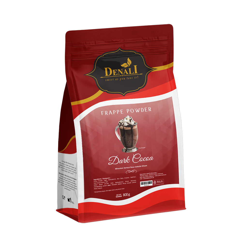 Denali Dark Cocoa Powder Frappe Bubuk Minuman Instant