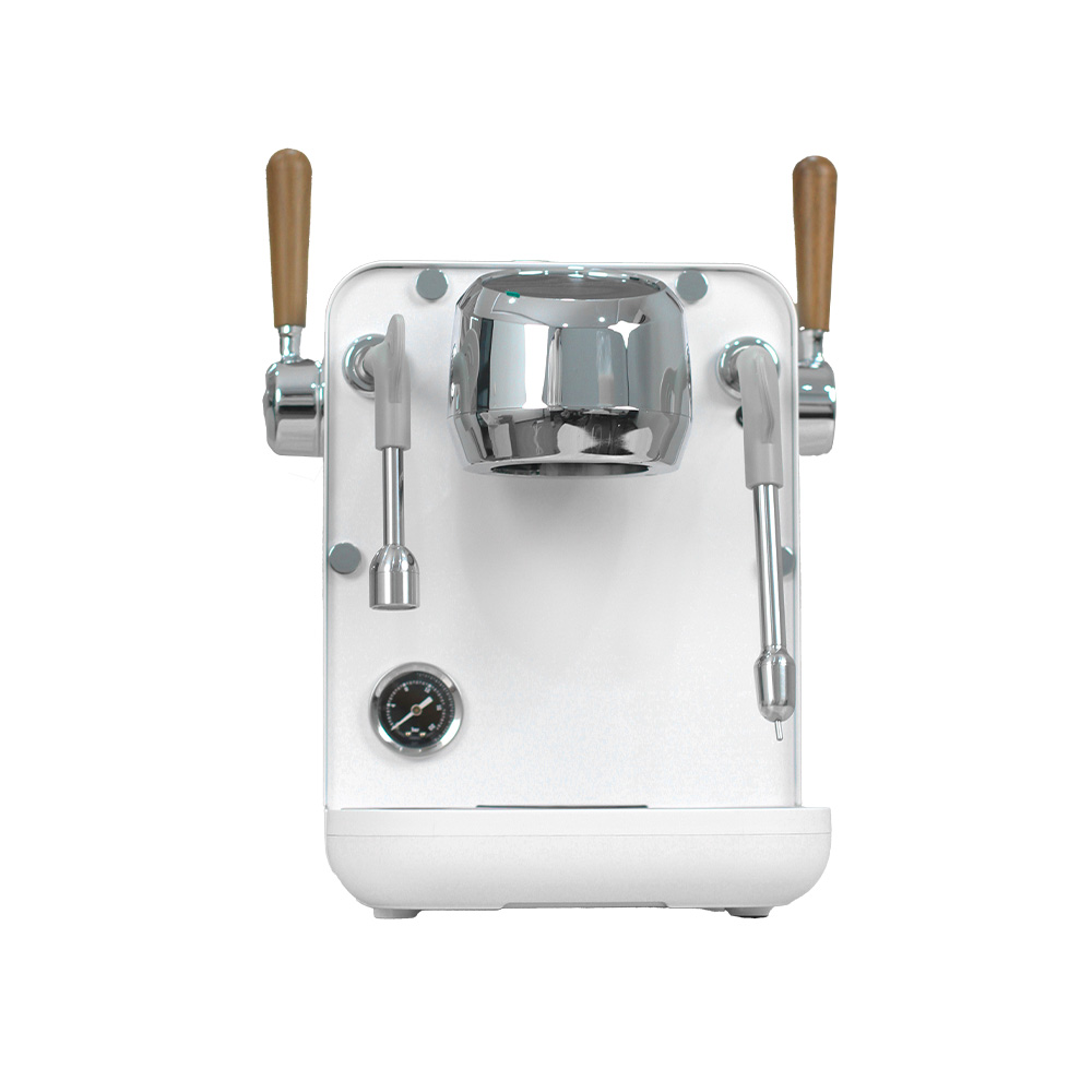 Mesin kopi Hambach Mini Neo warna putih untuk home cafe modern