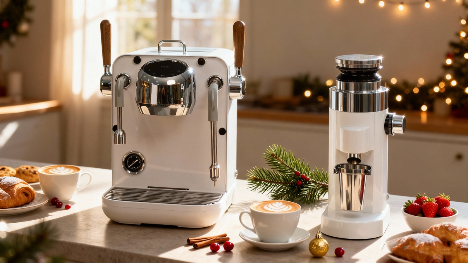 Hambach Mini Neo digunakan di home cafe minimalis dengan coffee grinder single dose