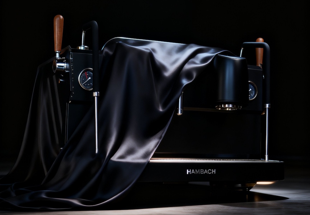 Hambach Tank All Black mesin kopi espresso 2 group terbaru 2026 desain premium