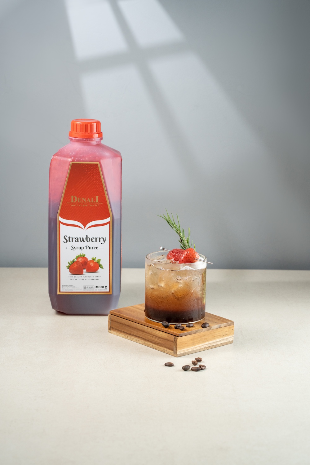 Denali Puree buah untuk minuman sparkling cafe