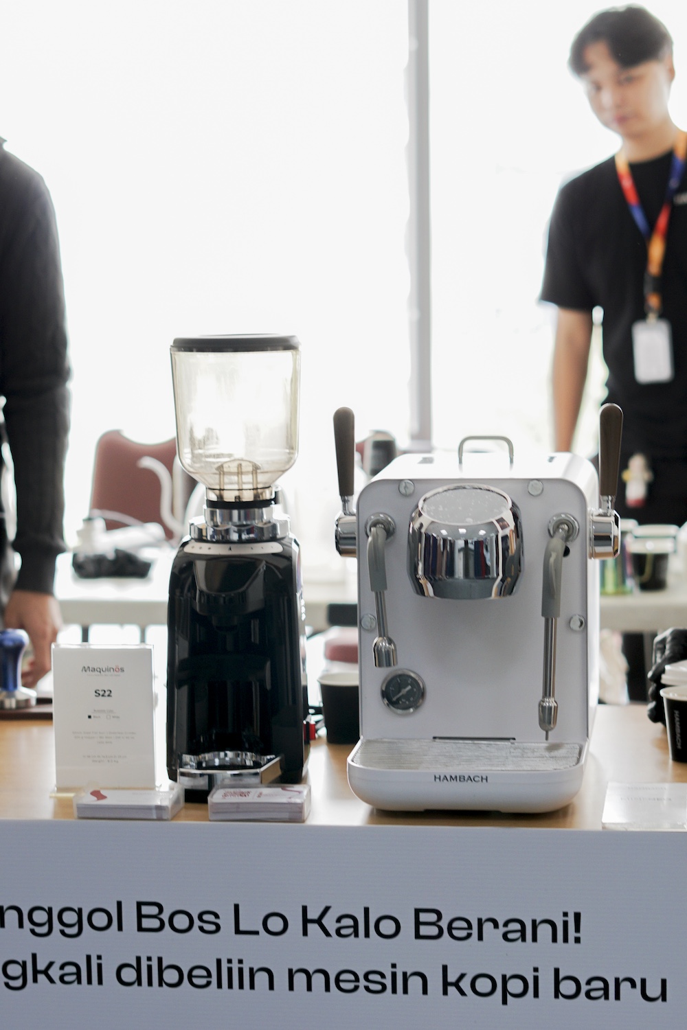 Hambach Mini Neo dan Maquinos S22 cocok untuk kopi kantor dan rumahan