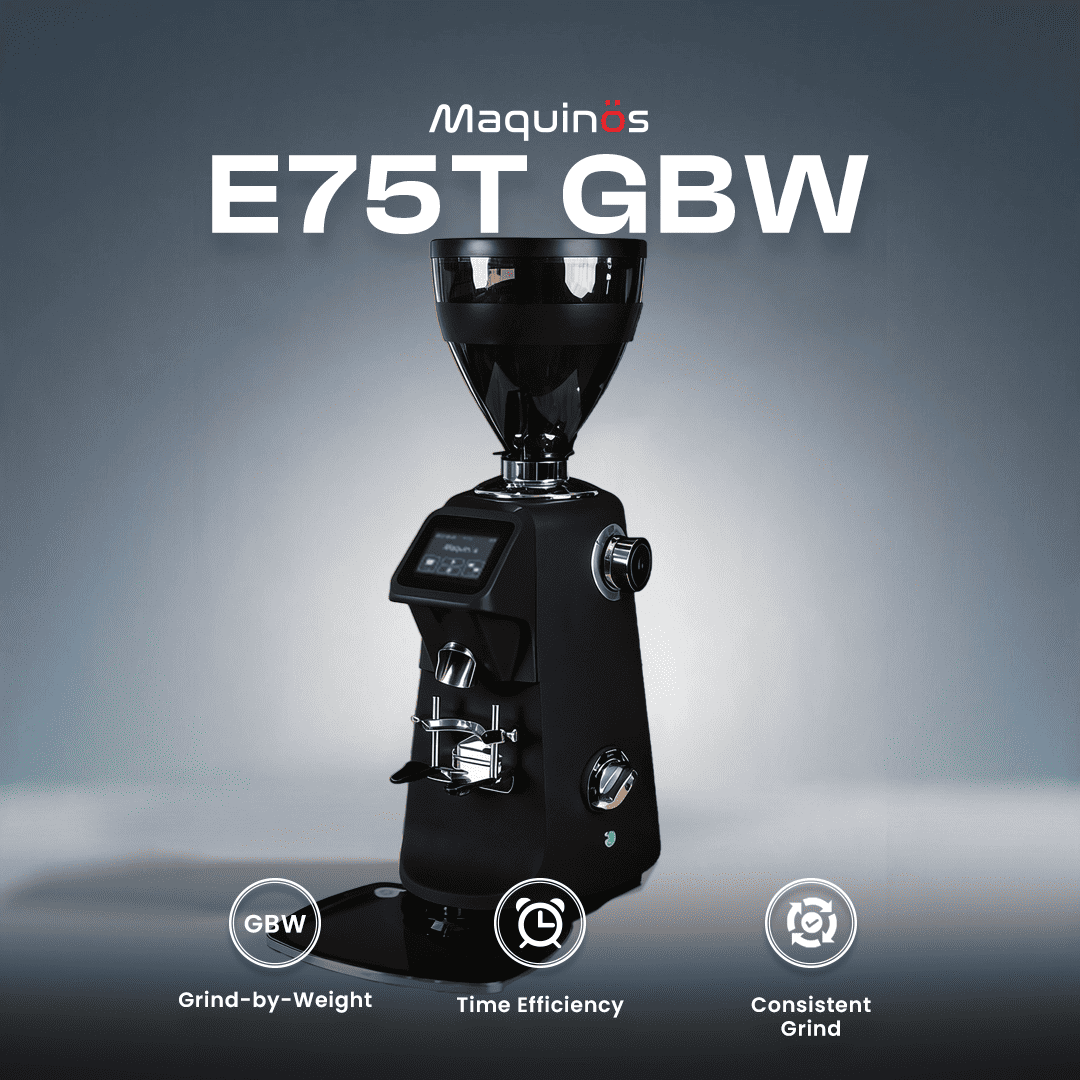 Timbangan presisi teknologi Grind by Weight pada Maquinos E75T GBW